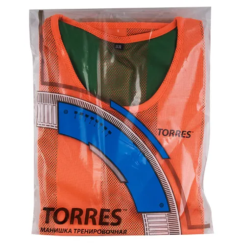 Манишка детская TORRES двухсторонняя, TR11949O/G, р.Jr, тренировочная, полиэстер, оранж-зелен за 1&nbsp;026.80 ₽ в Мурманске