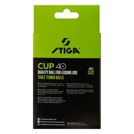 Мяч для наст. тенниса Stiga Cup ABS, 1110-2510-12, диам.40+мм, пластик, упак. 12 шт, белый за 1&nbsp;774.80 ₽ купить в Мурманске