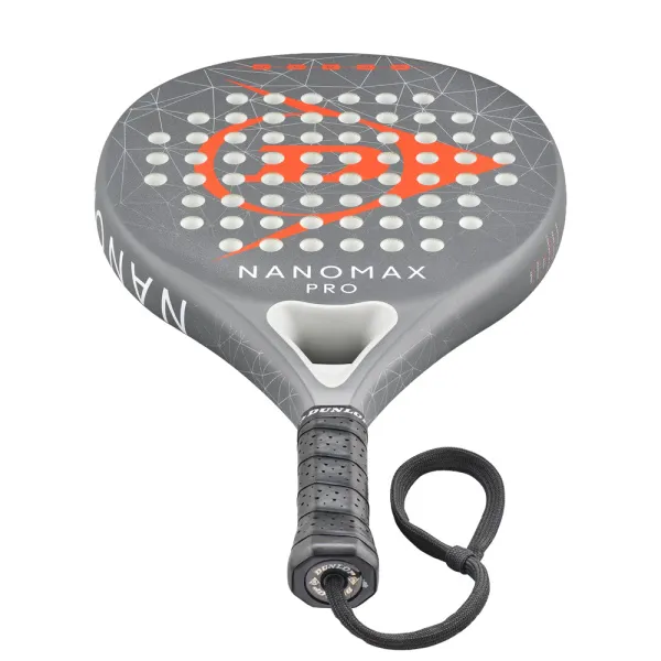 Ракетка для падела Dunlop Nanomax Pro, 10370739, для профессионалов, карбон,серо-оранжевый за 17&nbsp;248.20 ₽ в Мурманске