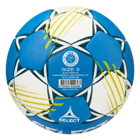 Мяч ганд. SELECT HB FORCE DB V25, 1622858205, Senior (р.3), EHF Appr,ПУ, гибр.сш., сине-белый за 8&nbsp;438.80 ₽ купить в Мурманске