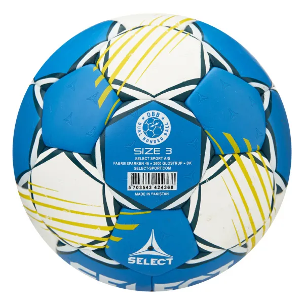 Мяч ганд. SELECT HB FORCE DB V25, 1622858205, Senior (р.3), EHF Appr,ПУ, гибр.сш., сине-белый за 8&nbsp;438.80 ₽ в Мурманске