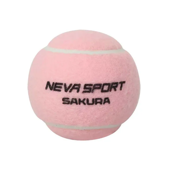 Мяч для падела NS Sakura, UAA2, уп.3 шт, сукно, нат.резина, розовый за 824.50 ₽ в Мурманске