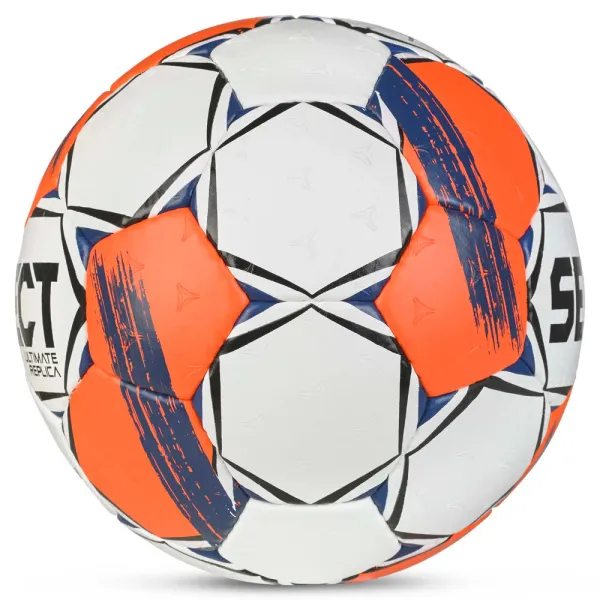 Мяч ганд. SELECT Ultimate Replica v25, 3572858745, р.3(Senior), ПУ,руч.сш, бел-оранж-т.син за 5&nbsp;373.70 ₽ в Мурманске