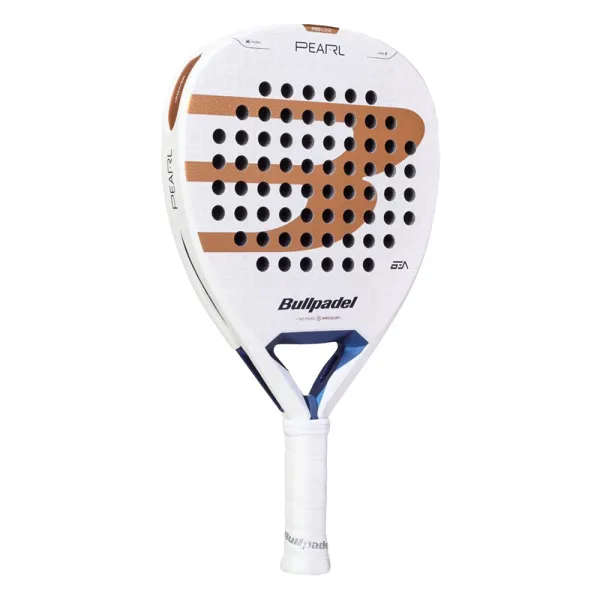 Ракетка для падела BULLPADEL Pearl 27, 497249, для проф-в, стекловолокно,карбон, бело-золотистый за 44&nbsp;319 ₽ в Мурманске