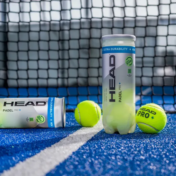 Мяч для падела HEAD Padel Pro+, 540203, уп.3 шт, FIP Approved, войлок,нат.резина,желтый за 933.30 ₽ в Мурманске