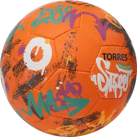 Мяч футб. TORRES Winter Street, F023285, р.5, 32 пан, рез, 4 подкл. слоя, руч. сшив,оранж-мультик. за 2&nbsp;713.20 ₽ купить в Мурманске