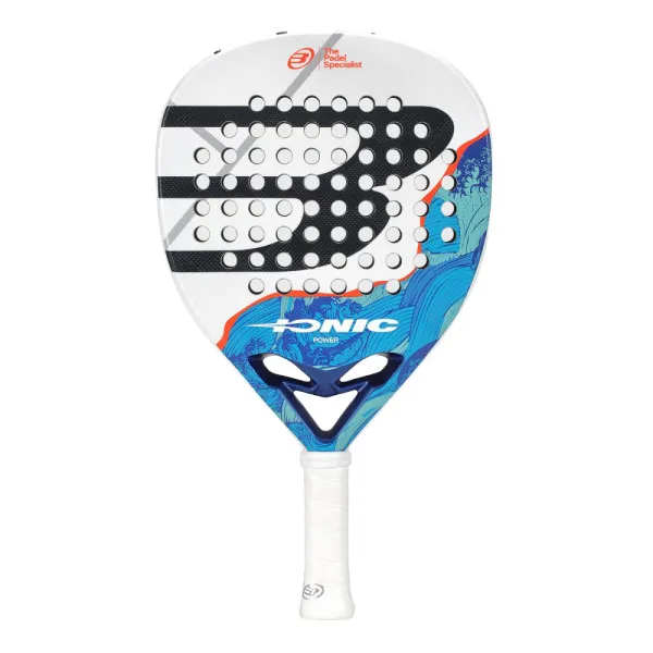 Ракетка для падела BULLPADEL Ionic Power 26, 494411, для продв. игроков, стекловолокно, сине-белый за 28&nbsp;944.20 ₽ в Мурманске