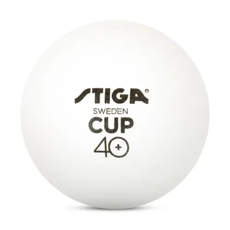 Мяч для наст. тенниса Stiga Cup ABS, 1110-2510-12, диам.40+мм, пластик, упак. 12 шт, белый за 1&nbsp;774.80 ₽ купить в Мурманске