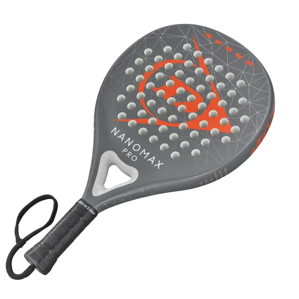 Ракетка для падела Dunlop Nanomax Pro, 10370739, для профессионалов, карбон,серо-оранжевый за 17&nbsp;248.20 ₽ в Мурманске