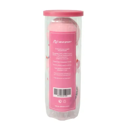 Мяч для падела NS Sakura, UAA2, уп.3 шт, сукно, нат.резина, розовый за 824.50 ₽ купить в Мурманске