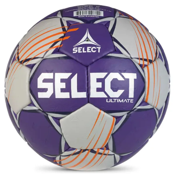 Мяч ганд. SELECT Ultimate Official EHF V24, 1612858999, Senior(р.3), EHF Appr, ПУ, руч.сш, фиол-сер за 15&nbsp;504 ₽ в Мурманске