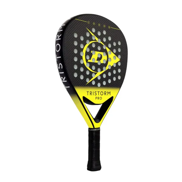 Ракетка для падела Dunlop Tristorm Pro, 10359946, для опытных игроков, графит, черно-желтый за 19&nbsp;643.50 ₽ в Мурманске