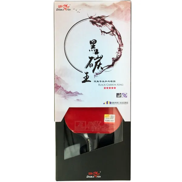 Ракетка для н/т DOUBLE FISH Black Carbon King Racket 5*****, для професс.,ITTF Appr.,накл.2,1,мм за 6&nbsp;434.50 ₽ в Мурманске