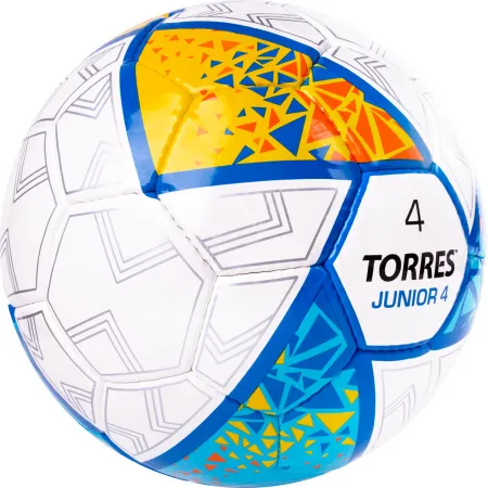 Мяч футб. TORRES Junior-4, F323804, р.4,глянц.ПУ, 4 сл, 32п, руч.сш, бел-жел-гол за 2&nbsp;070.60 ₽ купить в Мурманске