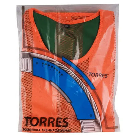 Манишка детская TORRES двухсторонняя, TR11949O/G, р.Jr, тренировочная, полиэстер, оранж-зелен за 1&nbsp;026.80 ₽ купить в Мурманске
