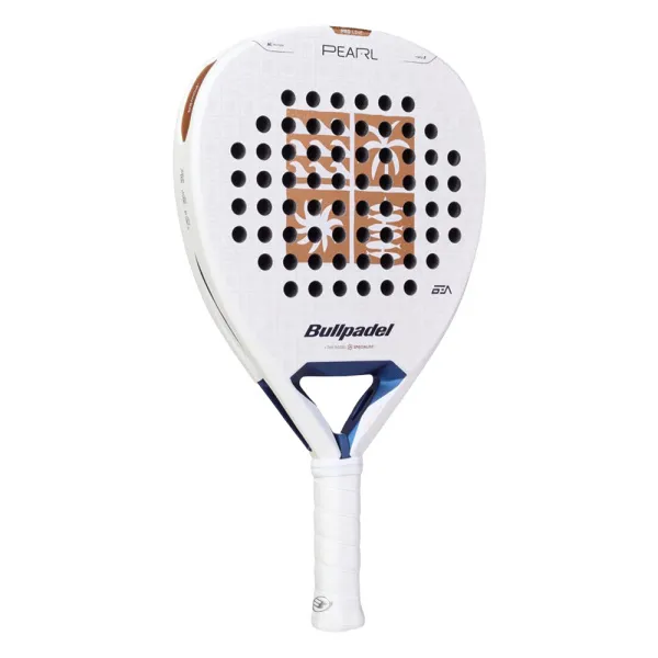 Ракетка для падела BULLPADEL Pearl 27, 497249, для проф-в, стекловолокно,карбон, бело-золотистый за 44&nbsp;319 ₽ в Мурманске