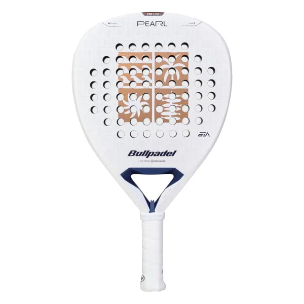 Ракетка для падела BULLPADEL Pearl 27, 497249, для проф-в, стекловолокно,карбон, бело-золотистый за 44&nbsp;319 ₽ в Мурманске