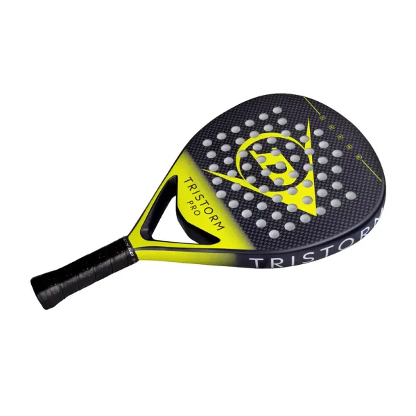 Ракетка для падела Dunlop Tristorm Pro, 10359946, для опытных игроков, графит, черно-желтый за 19&nbsp;643.50 ₽ в Мурманске
