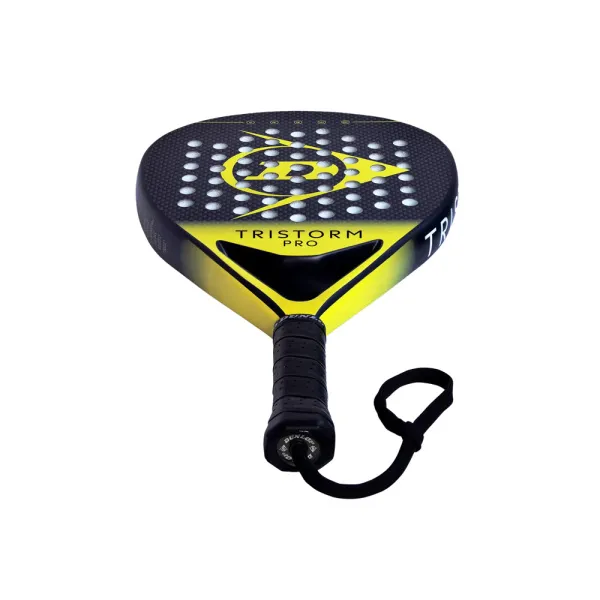 Ракетка для падела Dunlop Tristorm Pro, 10359946, для опытных игроков, графит, черно-желтый за 19&nbsp;643.50 ₽ в Мурманске