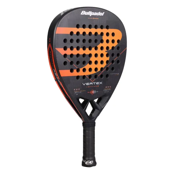Ракетка для падела BULLPADEL Vertex Advance, 494414, для проф. и любителей, карбон, черно-оранжевый за 21&nbsp;559.40 ₽ в Мурманске